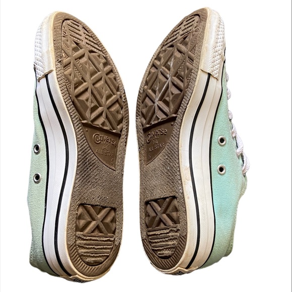 Converse low top light blue, aqua, ice mint color - Picture 3 of 9